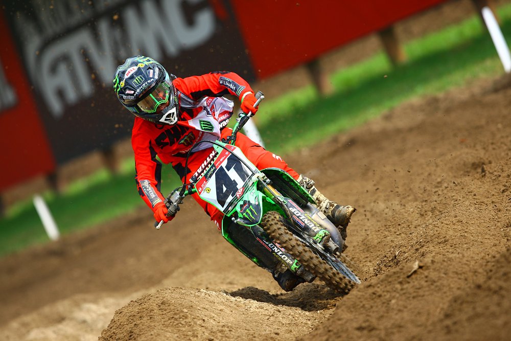 Child riding a dirt bike