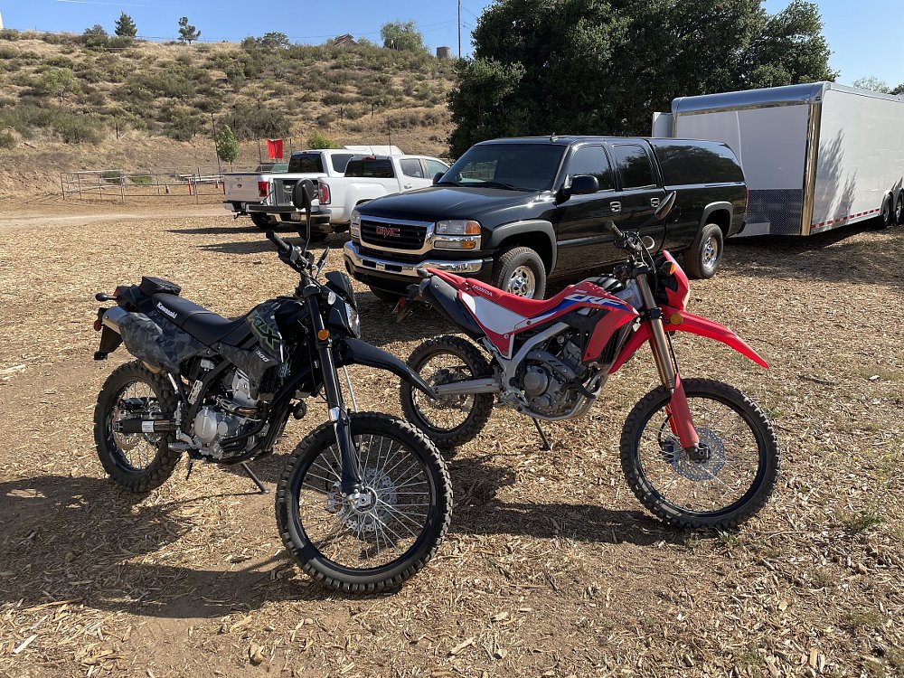 Kawasaki KLX300 and Honda CRF300L