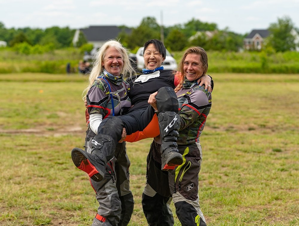 coaches hoisting Joanne