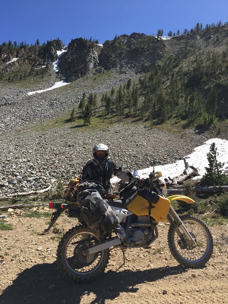 Suzuki at the top of Elk Summit