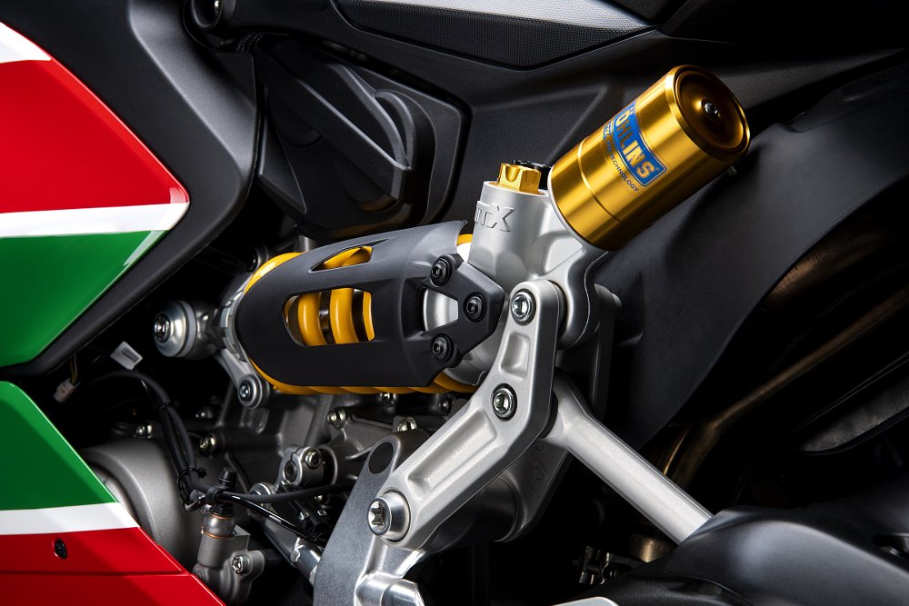 Ohlins suspension on the Bayliss anniversary edition Panigale V2