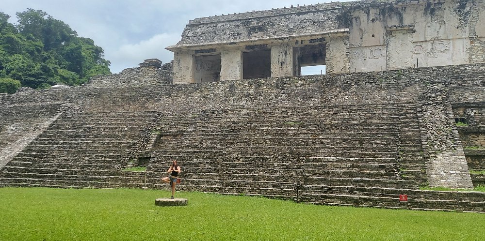 Tiffani at Mayan ruins