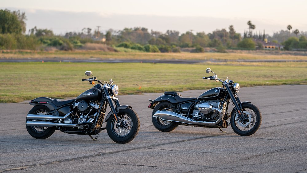 Harley-Davidson's Softail Slim and BMW's R 18 cruiser