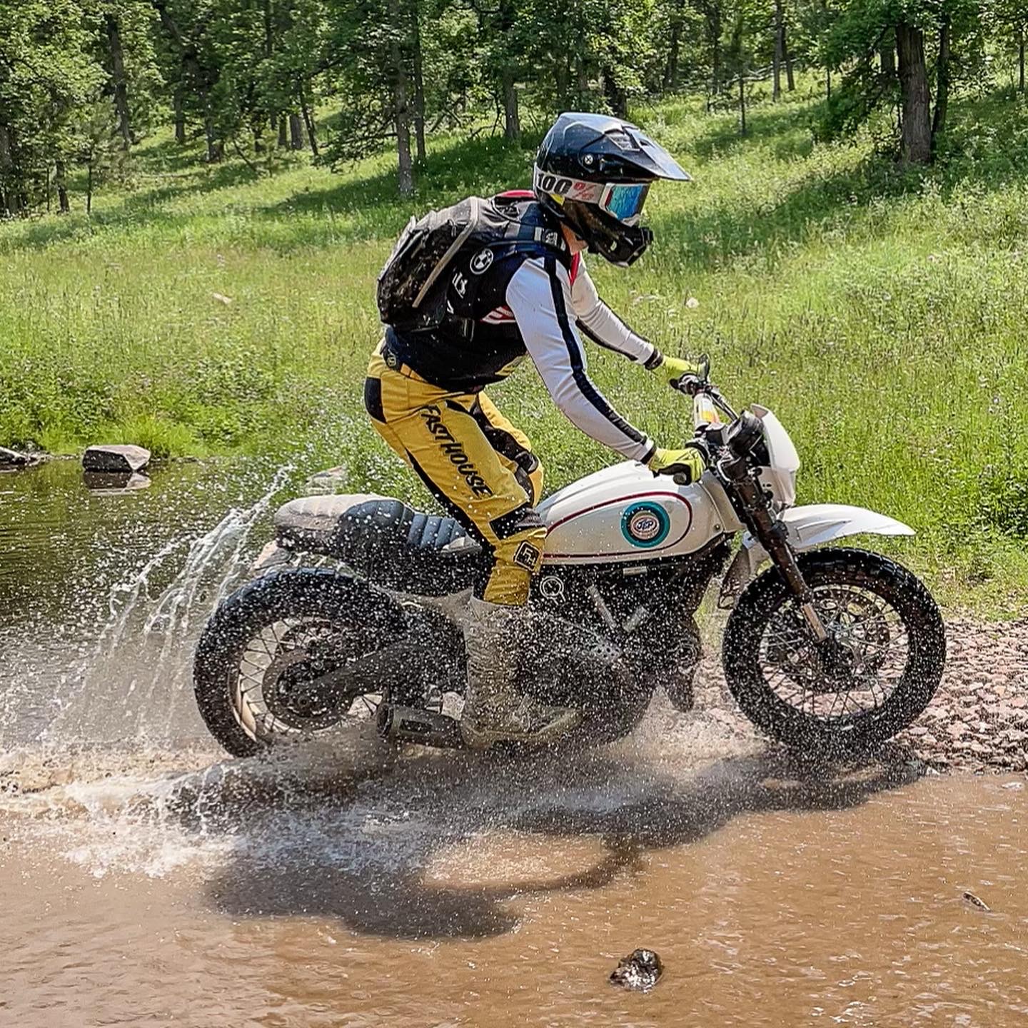 We encountered a lot of water crossings and a lot of cows using the restroom beside said watercrossings. Therefore, we probably got a lot of cow waste splashed on us throughout the ride. 