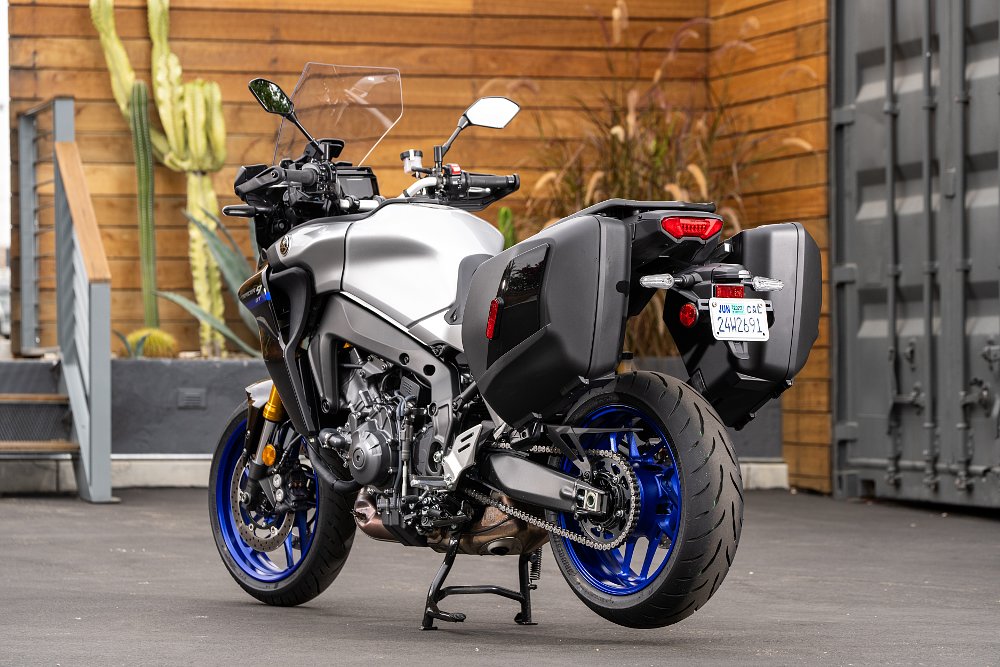 2021 Yamaha Tracer 9 GT rear three quarter left