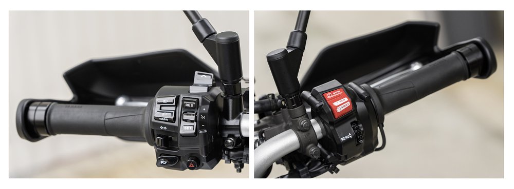 2021 Yamaha Tracer 9 GT handlebar controls