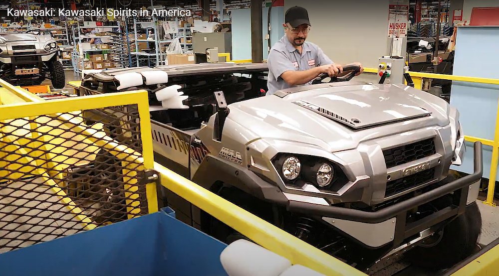 Kawasaki factory line in Nebraska