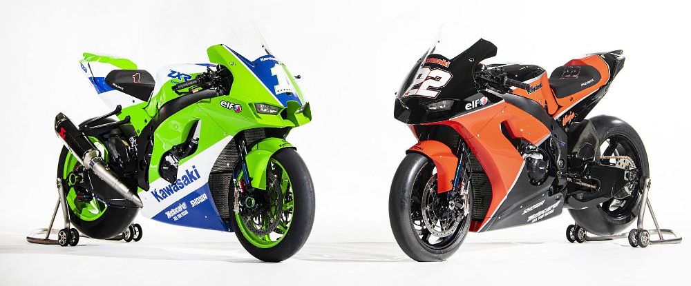 Kawasaki throwback livery on World Superbikes