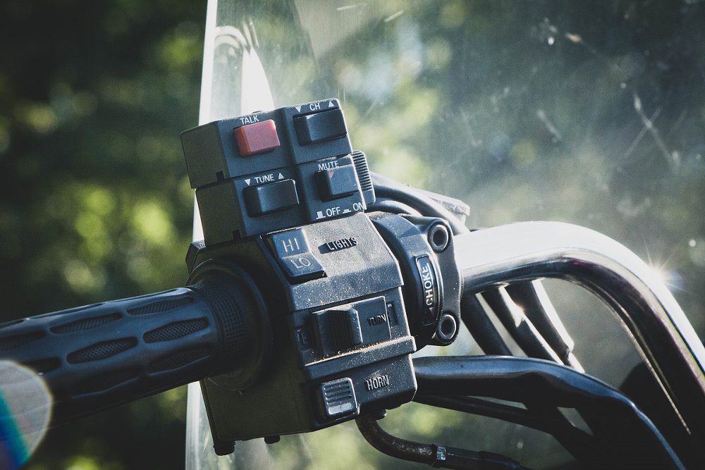 left hand switchgear on the 1984 Honda Gold Wing