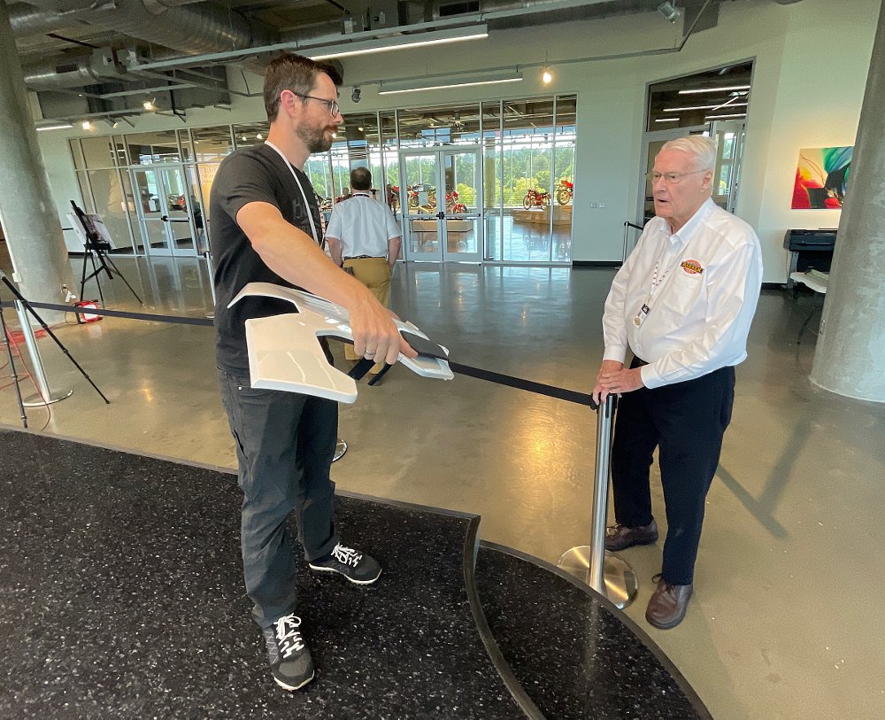 Brian Case and George Barber in the Design Center