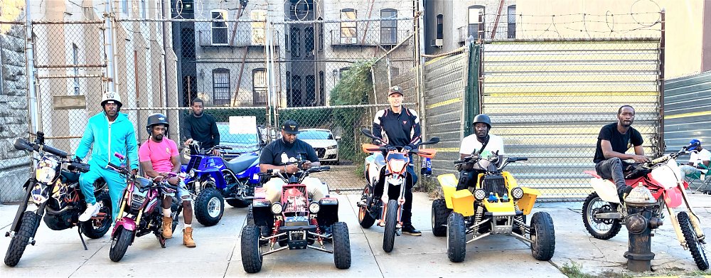 Benadon and crew about to go for a ride