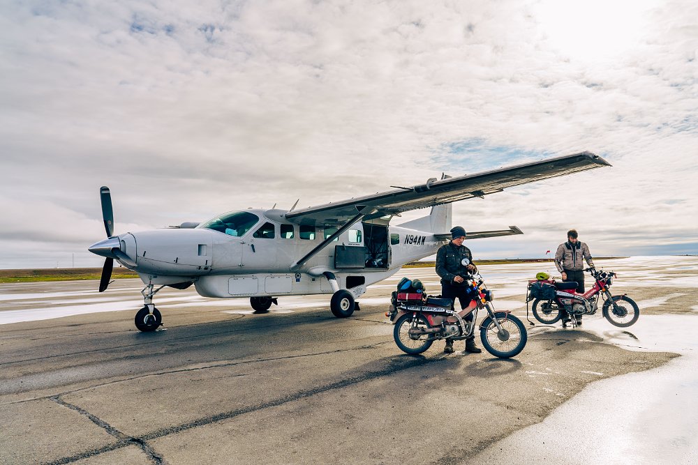 On the ground in Utqiagvik.