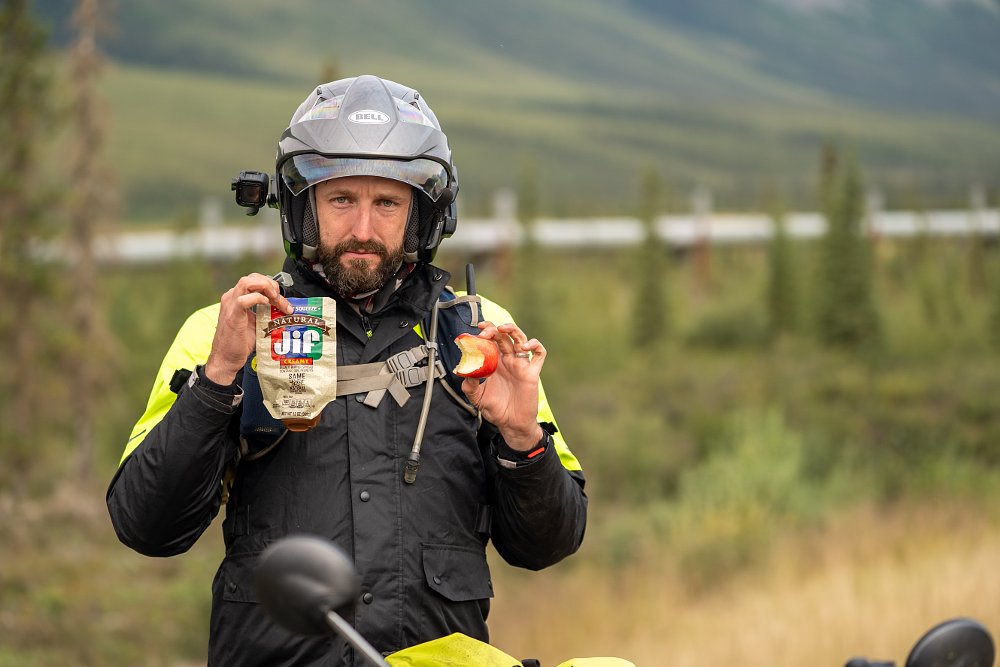 Lunch on the Haul Road.