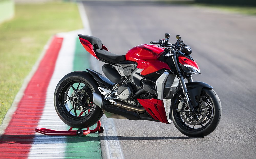 Ducati Streetfighter V2 at the track