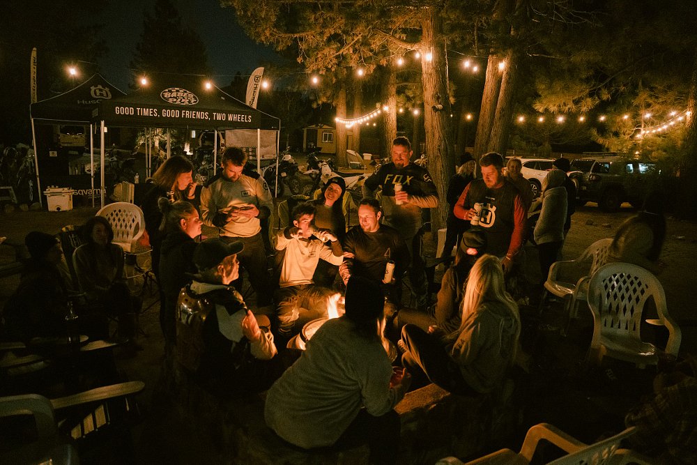 after the day's ride at Babes in the Dirt Dual Sport