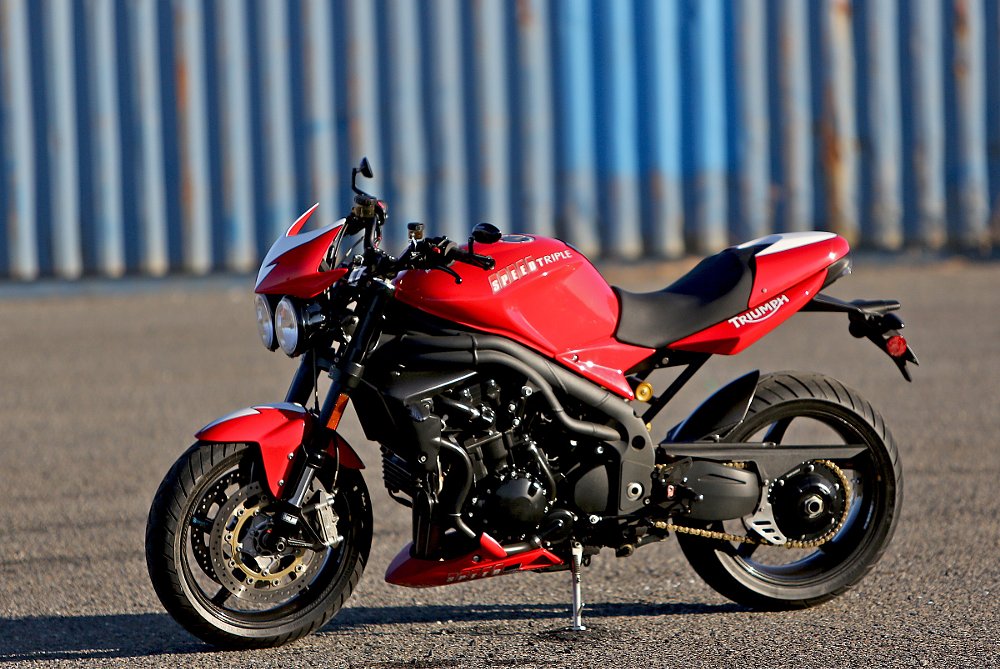 The Speed Triple after modifications