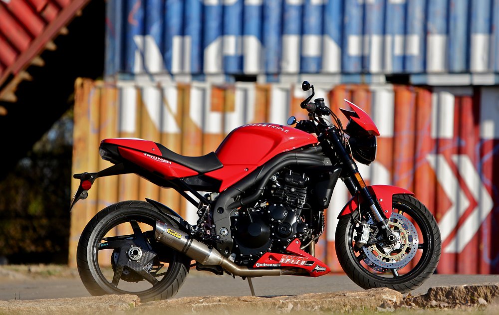 The Speed Triple after modifications