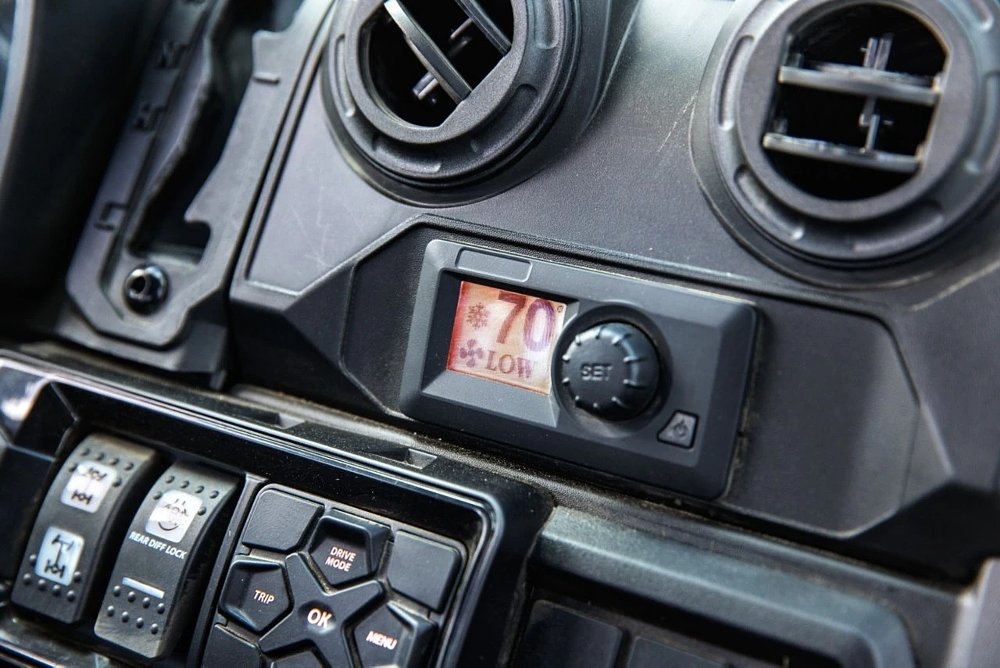 climate controls on the dash