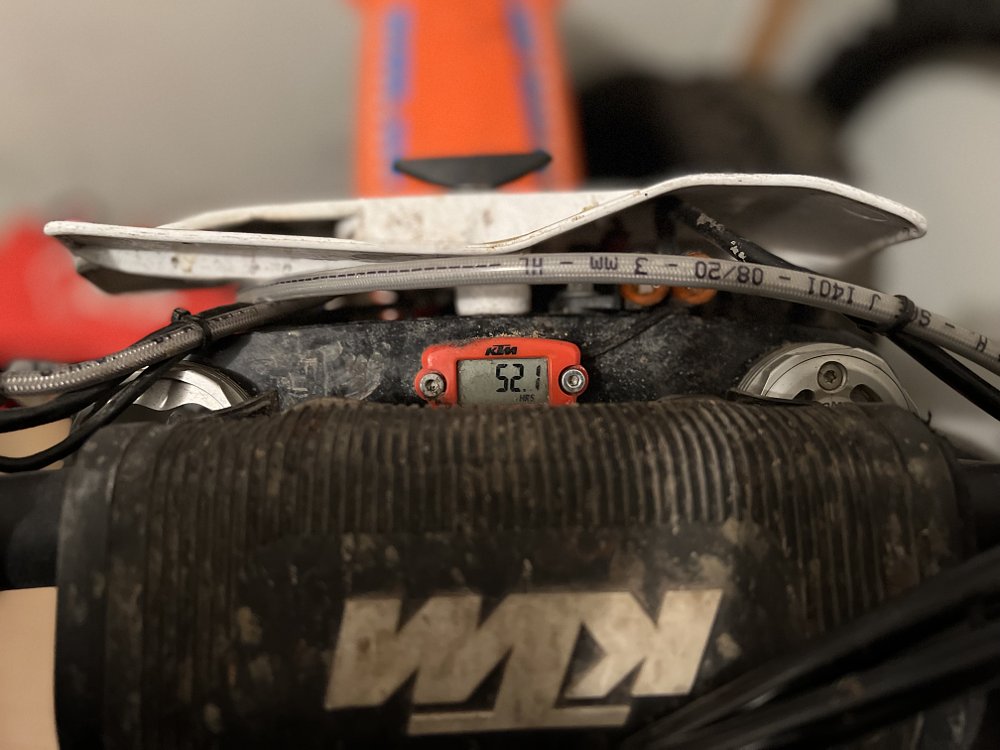 Hour meters help riders ensure they are keeping up with routine maintanence and services.