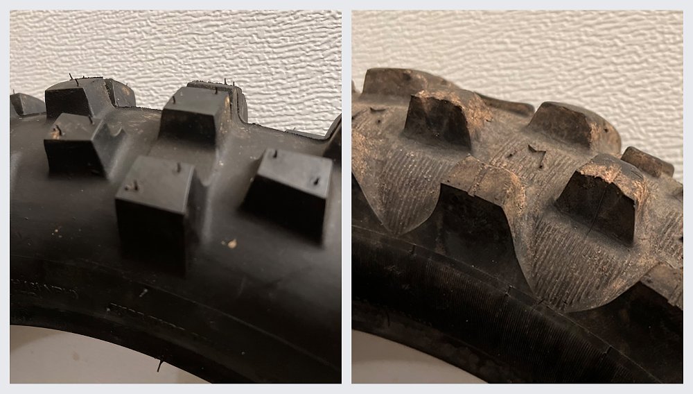 A fesh set of tires are a key component traction when your riding in the dirt.