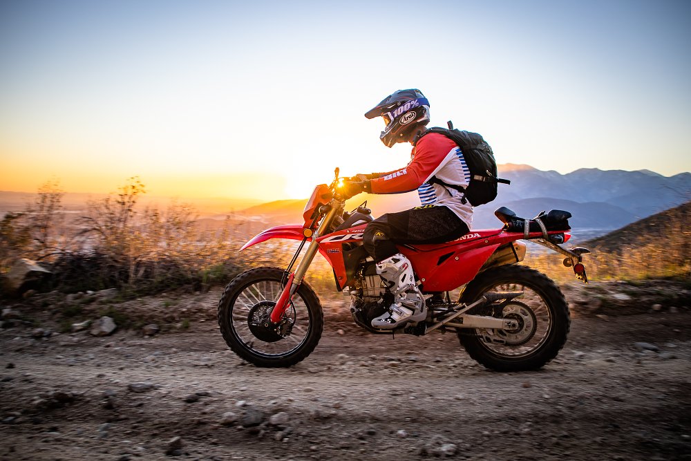 CRF450RL at sunset. 