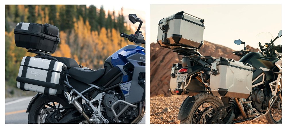 Triumph Tiger 1200 saddlebag and luggage options