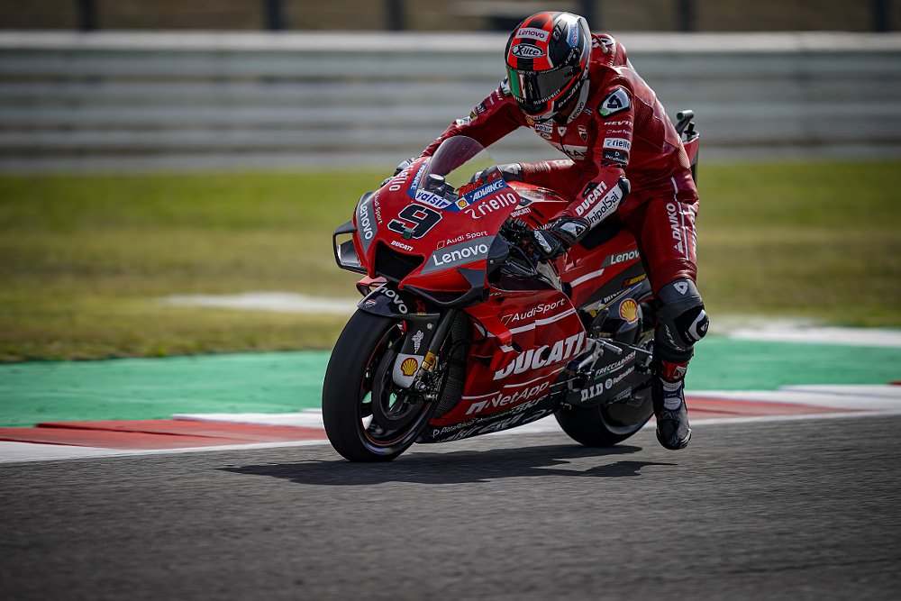 Danilo Petrucci racing in MotoGP