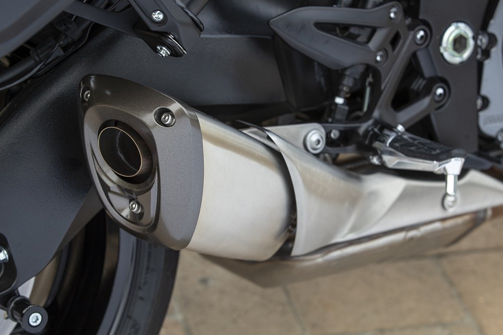 view of the Suzuki GSX-S1000GT+ exhaust