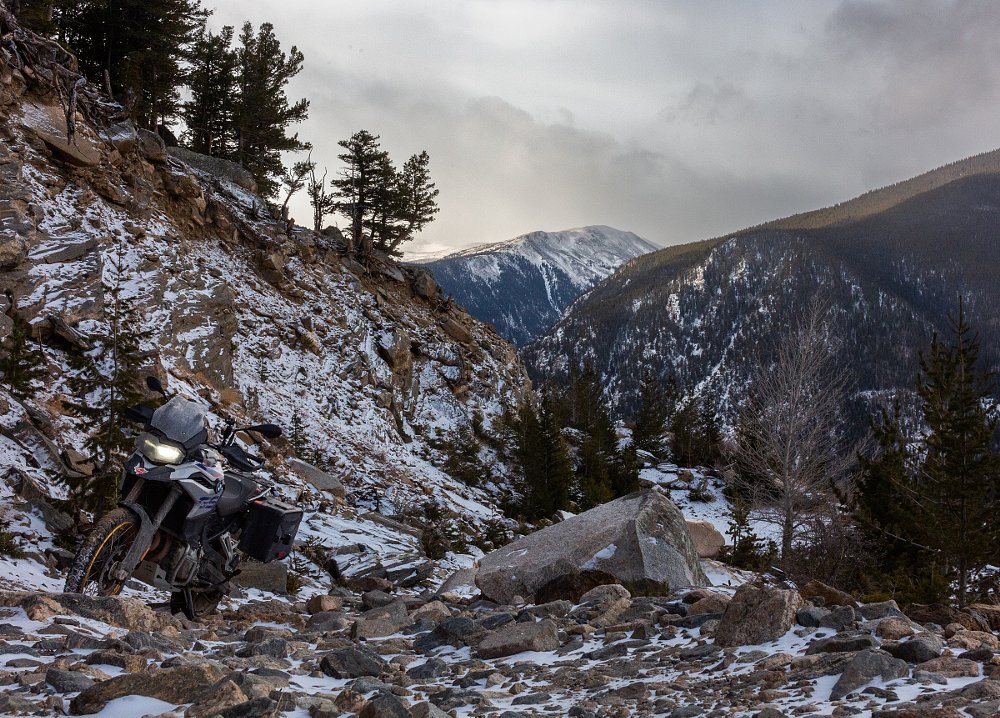 BMW F 850 GS in the mountains off-road