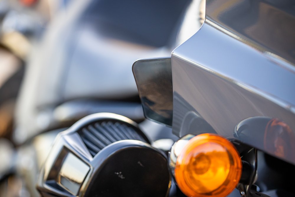 plastic wind deflectors on the Low Rider ST fairing