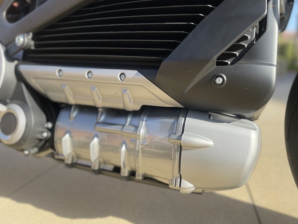 Close up photo of the LiveWire ONE electric motor