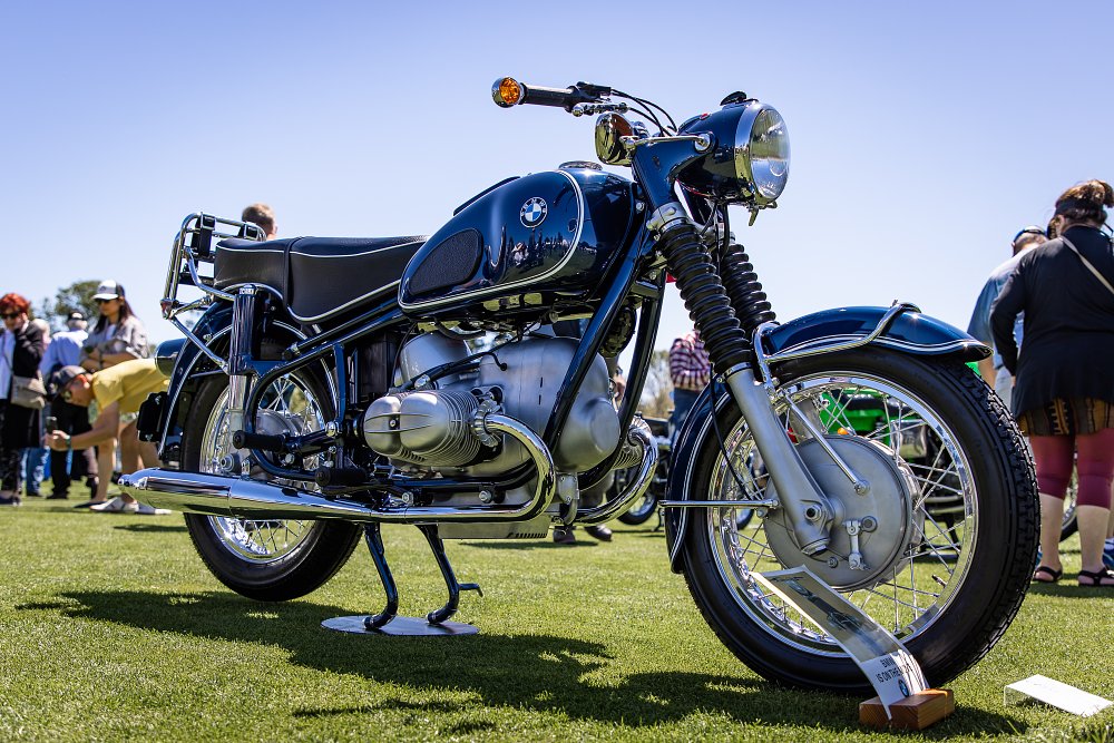 1968 BMW R69US in metallic blue