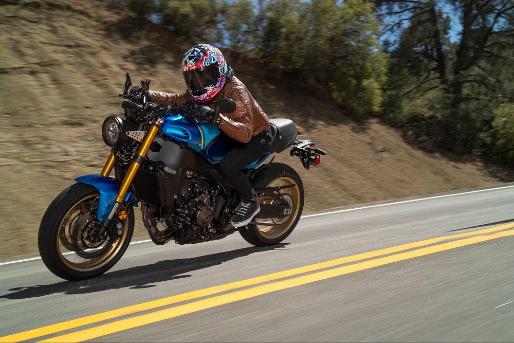 A female rider in a fast action blurry shot