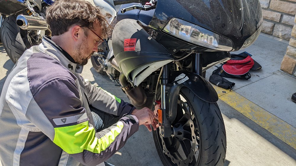 Fixing Buell motorcycle