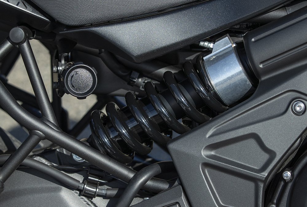 Kawasaki Versys 650 shock with preload knob.