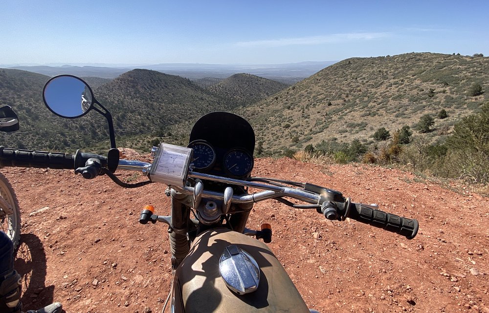 roll chart on the handlebar