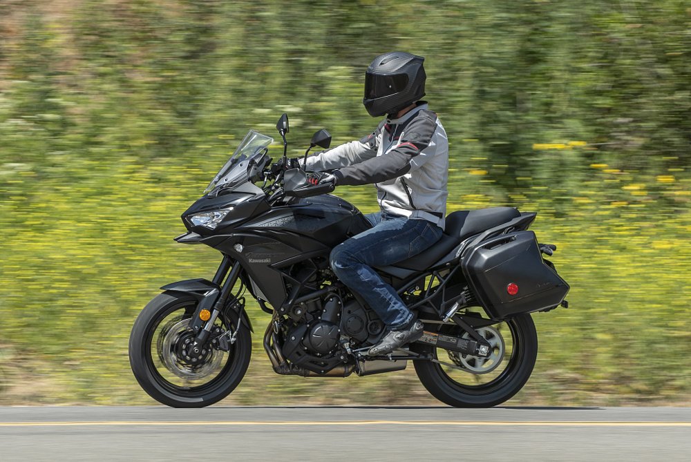 2022 Kawasaki Versys 650 riding position.