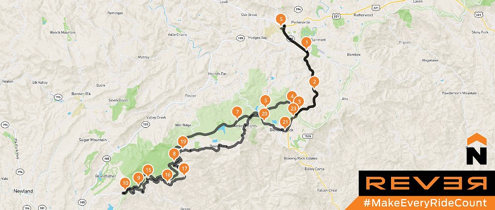 map of U.S. 211 in North Carolina