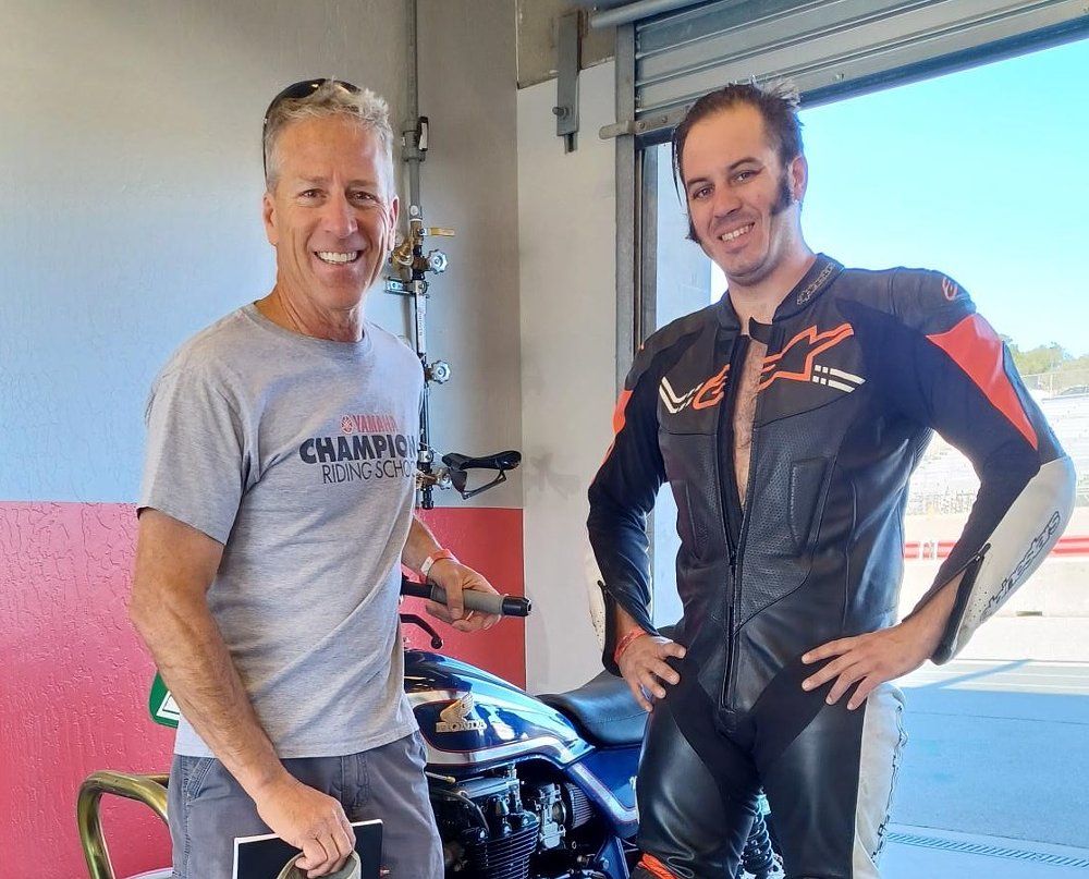 Nick and Kevin Rammer in the paddock