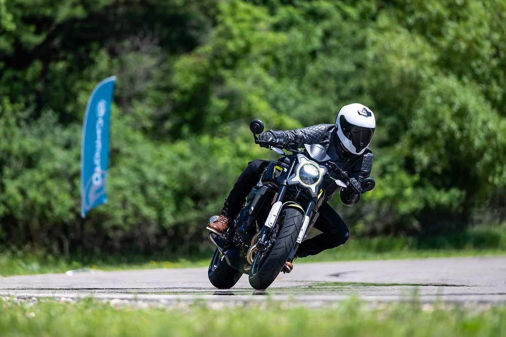 The CFMOTO 700CL-X Sport is incredibly comfortable for longer days on the road but has plenty of sport like pep for the track. 