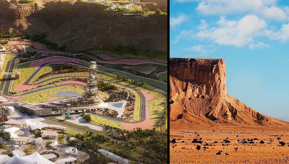 Qiddiya plans and site photos