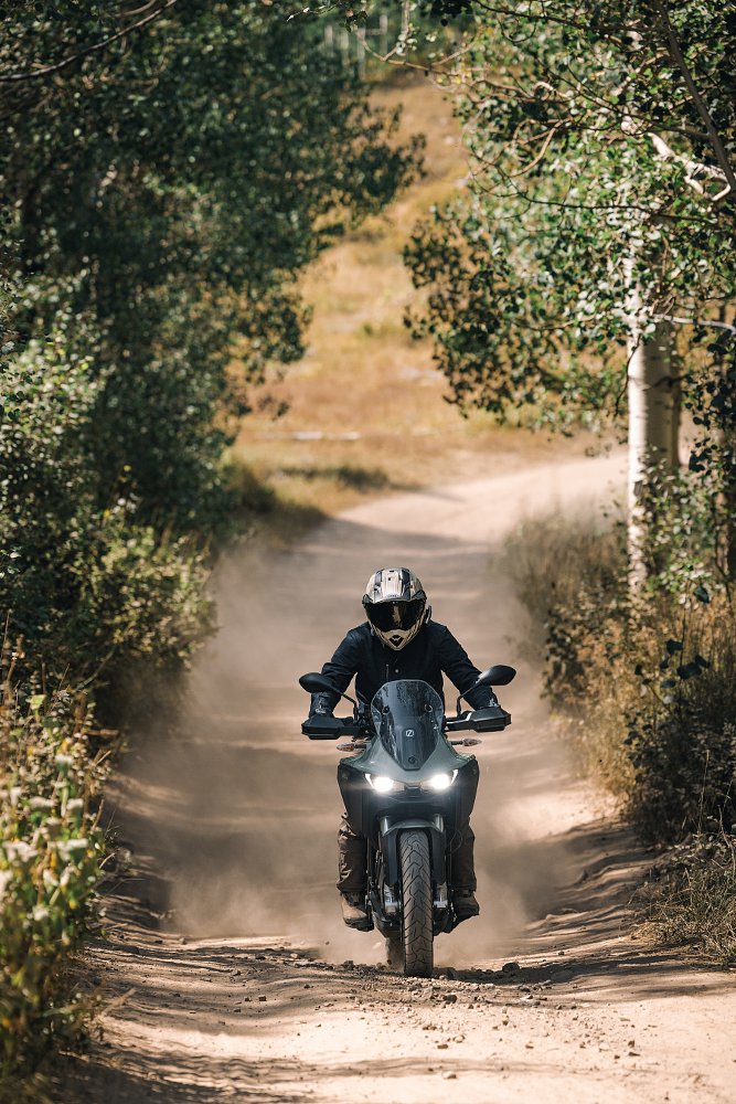 riding the DSR/X off-road