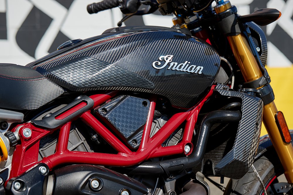 Indian FTR R Carbon tank