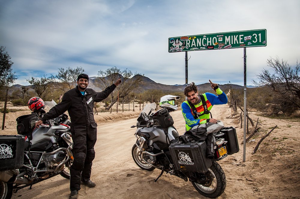 Spurgeon and Abhi in Baja California, Mexico