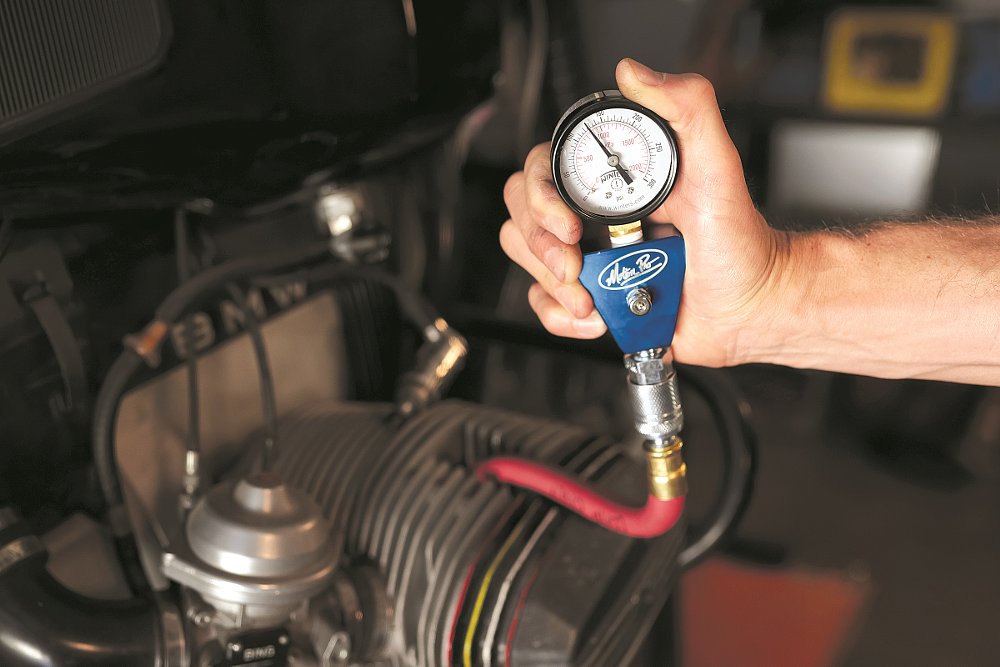 using a compression tester