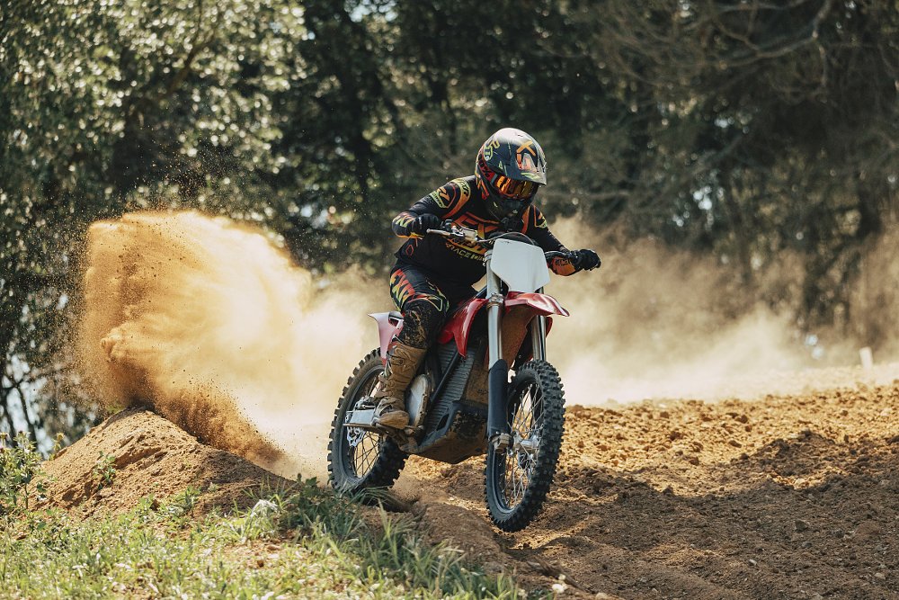 Stark VARG on the motocross track