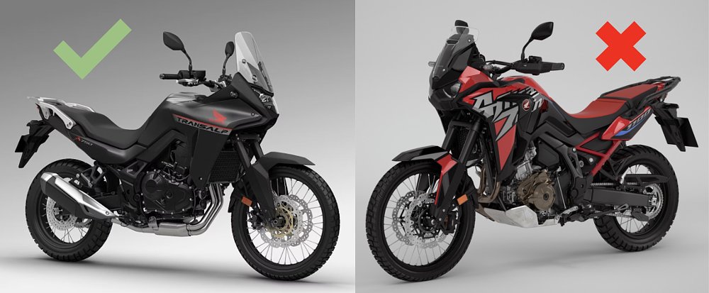 Honda Transalp and Honda Africa Twin