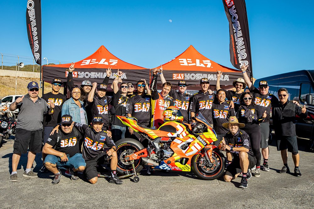 The Yoshimura Racing team at Laguna Seca