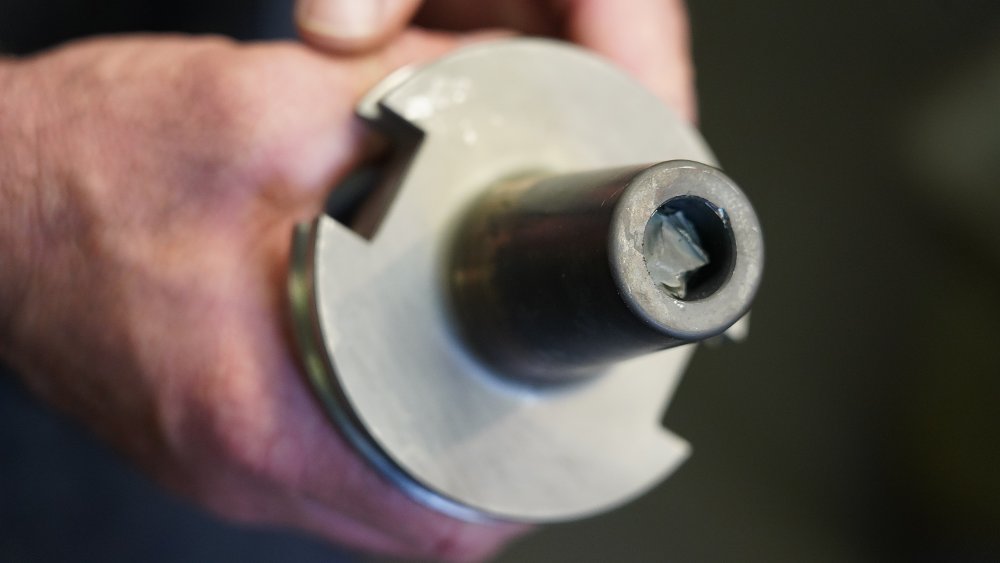 Bolt broken in a component. 