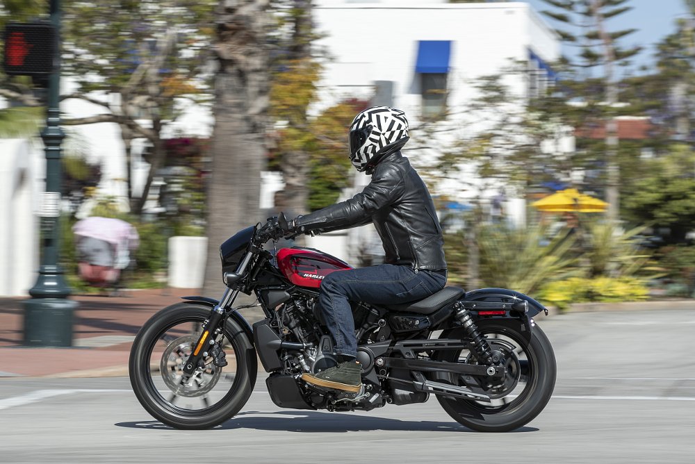 Andy rides the Nightster